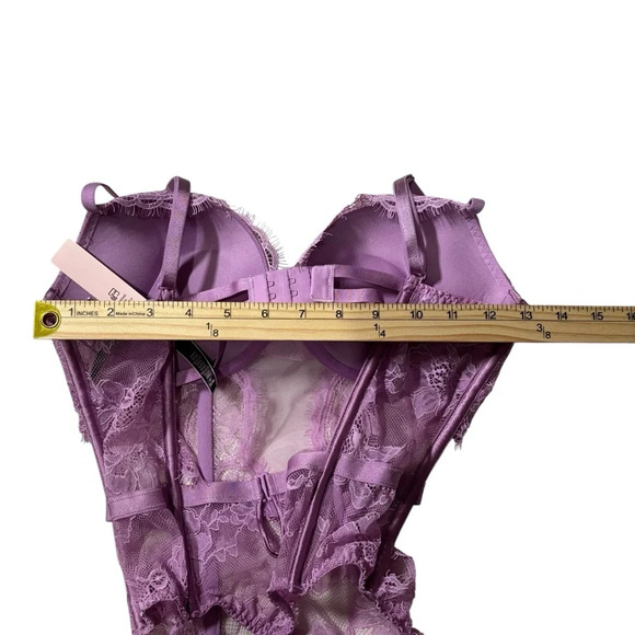 NWT Victoria's Secret Very Sexy Bombshell Lace Teddy Push Up Size Medium - Picture 12 of 15